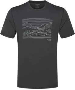 Rab Mens Mantle Outline Tee - Ebony