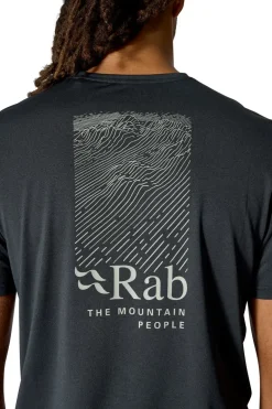 Rab Mens Mantle Ridge Tee - Ebony
