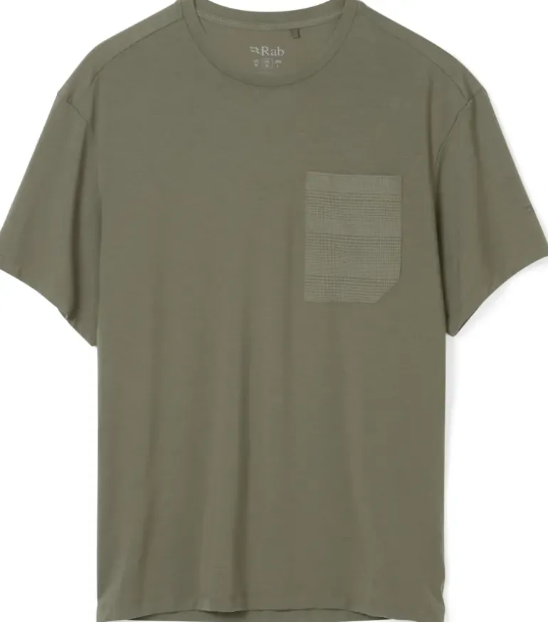Rab Mens Rivelin Pocket Tee - Light Khaki