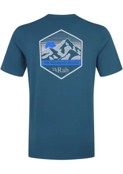 Rab Mens Stance Mountain Peak Tee - Tempest Blue