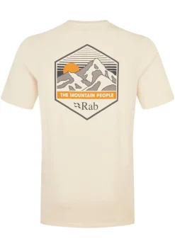 Rab Mens Stance Mountain Peak Tee - Ecru