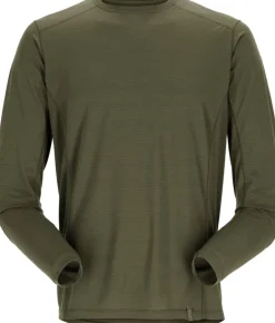 Rab Mens Syncrino Base LS Tee - Olive-Olive
