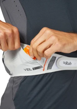 Rab Veil 1 Running Belt - Gargoyle-Graphene