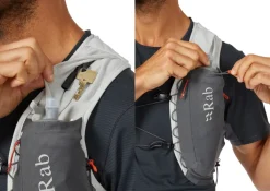 Rab Veil 6 Running Vest - Gargoyle-Graphene