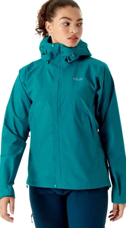 Rab Womens Downpour Eco Jacket - Ultramarine