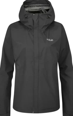 Rab Womens Downpour Eco Jacket - Black