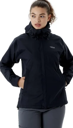 Rab Womens Downpour Eco Jacket - Black