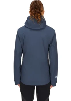 Rab Womens Downpour Light Jacket - Tempest Blue