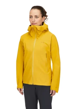 Rab Womens Downpour Light Jacket - Sahara