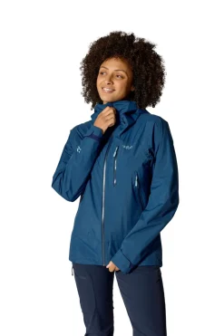 Rab Womens Downpour Mountain Jacket - Tempest Blue