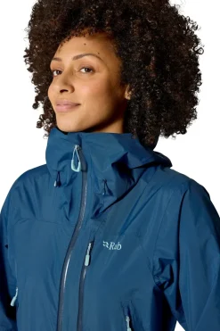Rab Womens Downpour Mountain Jacket - Tempest Blue