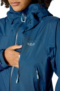 Rab Womens Downpour Mountain Jacket - Tempest Blue
