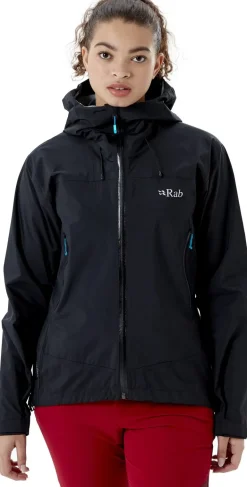 Rab Womens Downpour Plus 2.0 Jacket - Black