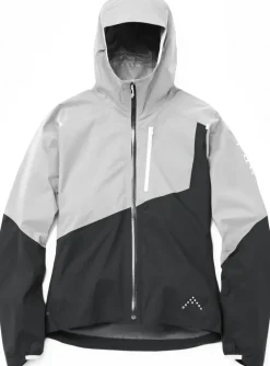 Rab Womens Downpour Trail Light Jacket - Light Zinc