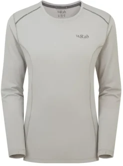 Rab Womens Force Long Sleeved Tee - Dark Pewter