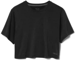 Rab Womens Rivelin Crop Tee - Black