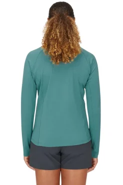 Rab Womens Sonic Long Sleeved Zip-T - Eucalyptus