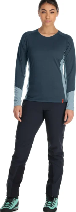 Rab Womens Syncrino Base LS Tee - Orion Blue