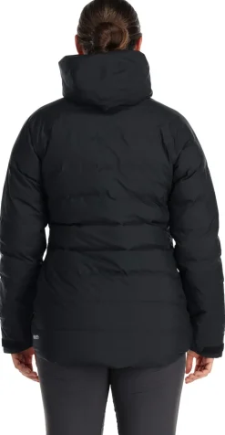 Rab Womens Valiance Jacket - Black - Aquamarine