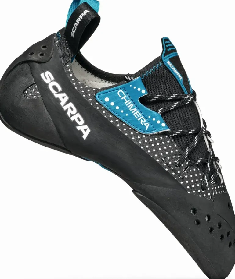 Scarpa Chimera Climbing Shoes - Black-White-Azure