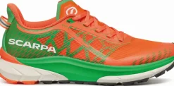 Scarpa Mens Golden Gate 2 ATR Running Shoe - Orange Fluo-Spring Green