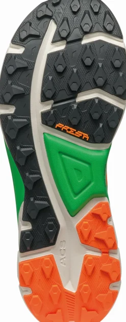 Scarpa Mens Golden Gate 2 ATR Running Shoe - Orange Fluo-Spring Green