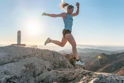 Scarpa Womens Golden Gate Kima RT Trail Running Shoes - Light Gray-Aruba Blue