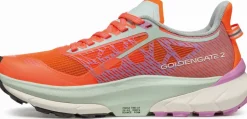 Scarpa Womens Golden Gate 2 ATR Running Shoe - Orange Fluo-Orchid