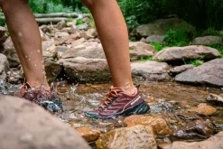 Scarpa Womens Rush GTX 2 Shoes - Burgandy-Dusty Orange