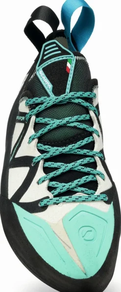 Scarpa Womens Vapour Lace Climbing Shoes - Dust Grey-Aqua