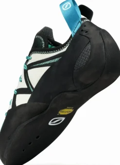 Scarpa Womens Vapour Lace Climbing Shoes - Dust Grey-Aqua
