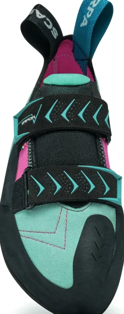 Scarpa Womens Vapour V Climbing Shoes - Dahlia-Aqua