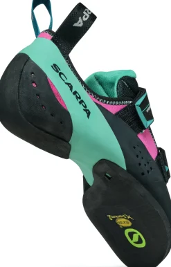 Scarpa Womens Vapour V Climbing Shoes - Dahlia-Aqua
