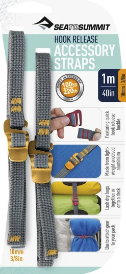 Sea To Summit Hook Release Accessory Straps - 10mm X 1m