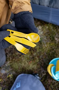 Sea To Summit Passage Cutlery Set - 3 Piece - Aqua Sea