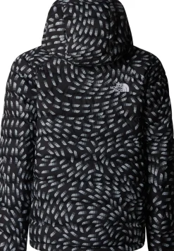 The North Face Girls Reversible Perrito Hooded Jacket - TNF Black Vector Field