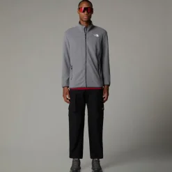 The North Face Mens 100 Glacier Full Zip - TNF Medium Grey Heather