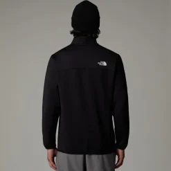 The North Face Mens Crest 1/4 Zip Fleece - TNF Black