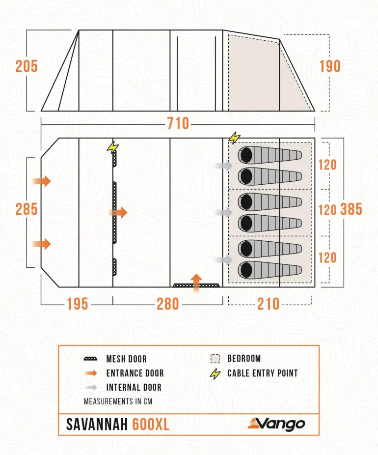 Vango Savannah 600XL Tent Package