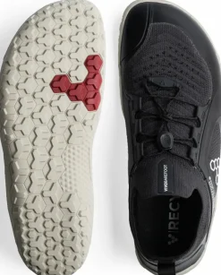 Vivobarefoot Mens Primus Trail Knit FG Shoes - Obsidian-Sandstone